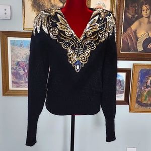 Sideffects Wing Beaded Sweater